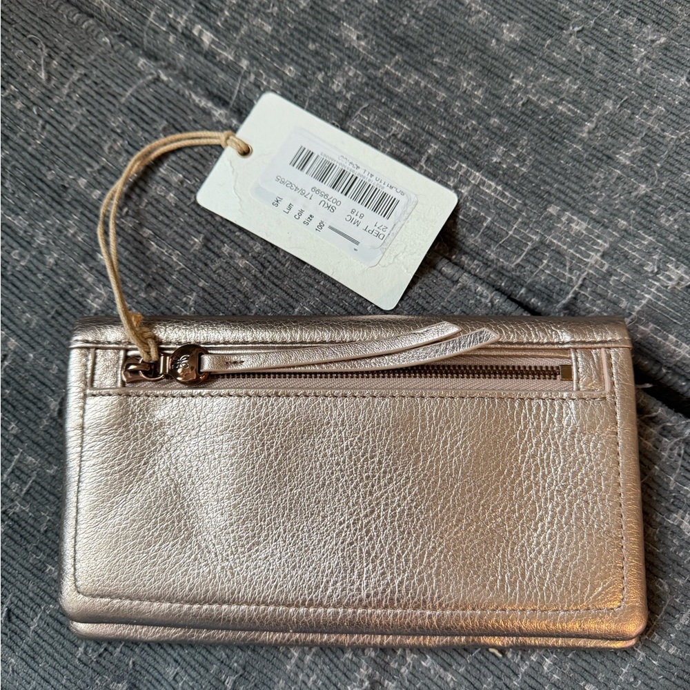 Metallic gold hobo wallet - Picture 2 of 4